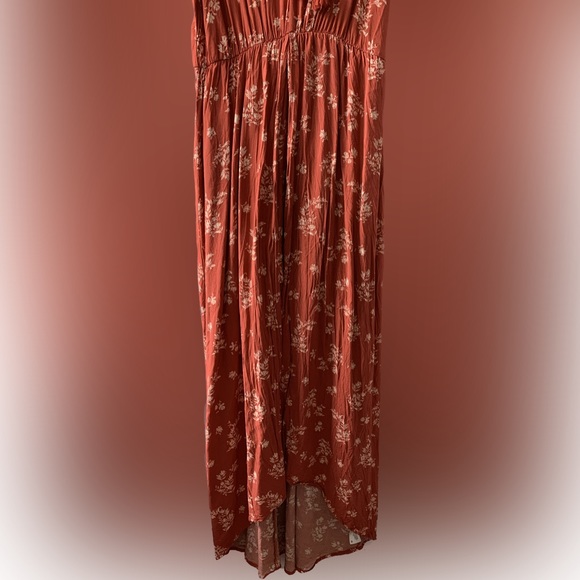 🔵 Xhilaration Women's Floral Print Maxi Dress - Picture 3 of 7